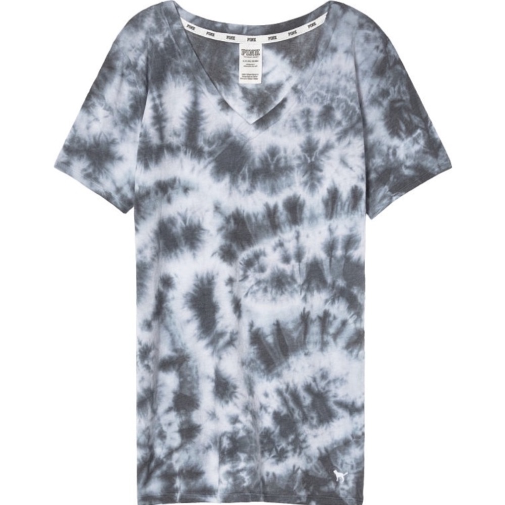 Victoria’s Secret pink Tie Dye perfect crew tee. - Picture 1 of 1